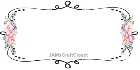 FRAME 42 Borders and Frames PNG Clipart Unique One Of A Kind Page Elegant Artistic Floral Country Colorful Decorative Borders Graphic Designs Crafters Delight - Digital Graphic Designs - JAMsCraftCloset