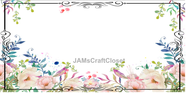 FRAME 46 Borders and Frames PNG Clipart Unique One Of A Kind Page Elegant Artistic Floral Country Colorful Decorative Borders Graphic Designs Crafters Delight - Digital Graphic Designs - JAMsCraftCloset