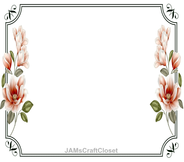 FRAME 4 Borders and Frames PNG Clipart Unique One Of A Kind Page Elegant Artistic Floral Country Colorful Decorative Borders Graphic Designs Crafters Delight - Digital Graphic Designs - JAMsCraftCloset
