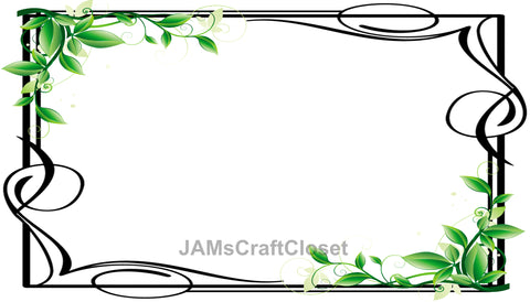 FRAME 53 Borders and Frames PNG Clipart Unique One Of A Kind Page Elegant Artistic Floral Country Colorful Decorative Borders Graphic Designs Crafters Delight - Digital Graphic Designs - JAMsCraftCloset