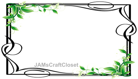 FRAME 56 Borders and Frames PNG Clipart Unique One Of A Kind Page Elegant Artistic Floral Country Colorful Decorative Borders Graphic Designs Crafters Delight - Digital Graphic Designs - JAMsCraftCloset