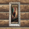 TRAY BLACK and WHITE PLAID Plastic Rectangle Decoupaged Upcycled Repurposed COUNTRY Theme WELCOME ROOSTER Wall Art Shelf Sitter KITCHEN Decor Gift - JAMsCraftCloset