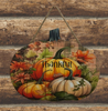 LARGE WOODEN PUMPKIN Handmade and Hand Painted Wall Art Shelf Sitter THANKFUL - PUMPKINS Decoupaged FALL Decor Gift Idea Door Decor Home Decor Unique - JAMsCraftCloset