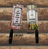 MEAT CLEAVER Farmhouse Country KITCHEN Wall Art DOUBLE SIDED - MEAT DEPARTMENT and VEGETABLES Handmade Hand Painted Decoupaged Repurposed Upcycled Gift Idea Crafters Delight - JAMsCraftCloset