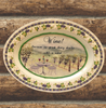 Hard Plastic OVAL TRAY Farmhouse Country WINE Wall Art Cottage Chic Kitchen Decor Bar Decor Victorian Decor Handmade Gift Idea &nbsp;- JAMsCraftCloset