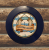 PLATE CHARGER NAVY BLUE PLASTIC ROUND DECOUPAGED Upcycled Repurposed Wall Art or Shelf Sitter WELCOME ABOARD Boat Decor Kitchen Decor Home Decor Wall Art Gift WEDDING - JAMsCraftCloset