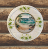 Dollar Tree CLEAR ROUND Plastic PLATE Beach Scene 1 Wall Art Design Handmade Home Decor Gift Idea Crafters Delight {{ JAMsCraftCloset }}