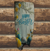 Antique West Virginia Roof Slate Decoupaged EASTER SLATE WALL ART Happy Easter Eggs Tulips Tree Yellow Flowers - Handmade Unique EASTER Holiday Decoration Home Decor Gift - JAMsCraftCloset