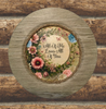 Plastic Light Brown Wood Grain CHARGER PLATE Farmhouse Country Wall Art ALL OF ME LOVES ALL OF YOU Handmade Valentine's Day Gift Idea - JAMsCraftCloset