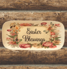 Dollar Tree Plastic TRAY Wall Art EASTER BLESSINGS Handmade Decor Gift Idea Crafters Delight {{ JAMsCraftCloset }}