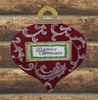 EXTRA LARGE RED WOODEN ORNAMENT Handmade and Hand Painted Wall Art Shelf Sitter MERRY CHRISTMAS Decoupaged Lace WINTER Decor Christmas Decor Gift Idea Door Decor Home Decor Unique - JAMsCraftCloset