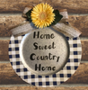 Dollar Tree Plastic CHARGER PLATE Farmhouse Country Wall Art HOME SWEET COUNTRY HOME Handmade Gift Idea Crafters Delight - JAMsCraftCloset