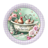 ROUND Digital Graphic Design WELCOME TO THE COOP 2 Rooster Floral Wedding Gift First Home Sublimation Decoupage PNG SVG Country Farmhouse Home Kitchen Decor Wall Art Shelf Sitter Gift Crafters Delight - JAMsCraftCloset