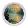 ROUND Digital Graphic Design FISHERMEN - TRANQUIL AND SERENE MAN FISHING Decor Lake Scene With Animals First Home Sublimation Decoupage PNG SVG Country Farmhouse Home Decor Wall Art Shelf Sitter Gift Crafters Delight - JAMsCraftCloset