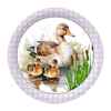 ROUND Digital Graphic Design MAMA DUCK AND BABBIES Decor Lake Scene With Animals First Home Sublimation Decoupage PNG SVG Country Farmhouse Home Decor Wall Art Shelf Sitter Gift Crafters Delight - JAMsCraftCloset