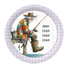 ROUND Digital Graphic Design HERE FISHY FISHY FISHY Old Fisherman First Home Sublimation Decoupage PNG SVG Country Farmhouse Home Kitchen Decor Wall Art Shelf Sitter Gift Crafters Delight - JAMsCraftCloset