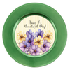 ROUND Digital Graphic Design HAVE A BEAUTIFUL DAY 2 Purple Yellow Floral YELLOW Background Wedding Gift First Home Sublimation Decoupage PNG SVG Country Farmhouse Home Decor Wall Art Shelf Sitter Gift Crafters Delight - JAMsCraftCloset