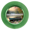 ROUND Digital Graphic Design LONELY BOAT WITH DEER AND FISH Decor Lake Scene With Animals First Home Sublimation Decoupage PNG SVG Country Farmhouse Home Decor Wall Art Shelf Sitter Gift Crafters Delight - JAMsCraftCloset