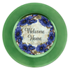 ROUND Digital Graphic Design BLUE POPPIES - WELCOME HOME Wedding Gift First Home Sublimation PNG SVG Country Farmhouse Home Decor Sign Wall Art Gift Crafters Delight - JAMsCraftCloset