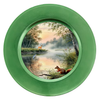 ROUND Digital Graphic Design HUNTERS AND FISHERMENS DELIGHT Lake Scene With Animals First Home Sublimation Decoupage PNG SVG Country Farmhouse Home Decor Wall Art Shelf Sitter Gift Crafters Delight - JAMsCraftCloset