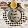 Dollar Tree Plastic Navy Blue and Silver CHARGER PLATE Farmhouse Country Wall Art HOME SWEET COUNTRY HOME Handmade Gift Idea Crafters Delight {{ JAMsCraftCloset }}