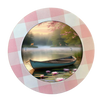 ROUND Digital Graphic Design LONELY BOAT WITH DEER AND FISH Decor Lake Scene With Animals First Home Sublimation Decoupage PNG SVG Country Farmhouse Home Decor Wall Art Shelf Sitter Gift Crafters Delight - JAMsCraftCloset