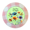 ROUND Digital Graphic Design LAZY DAYS OF SUMMER Green With Dragonfly Butterfly Bee Floral Wedding Gift First Home Sublimation Decoupage PNG SVG Country Farmhouse Home Decor Wall Art Shelf Sitter Gift Crafters Delight - JAMsCraftCloset