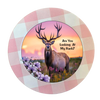 ROUND Digital Graphic Design HUNTERS ARE YOU LOOKING AT MY RACK Deer Decor Lake Scene With Animals First Home Sublimation Decoupage PNG SVG Country Farmhouse Home Decor Wall Art Shelf Sitter Gift Crafters Delight