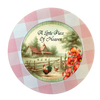 ROUND Digital Graphic Design A LITTLE BIT OF HEAVEN Farm Chickens Wedding Gift First Home Sublimation Decoupage PNG SVG Country Farmhouse Home Kitchen Decor Wall Art Shelf Sitter Gift Crafters Delight - JAMsCraftCloset
