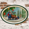 Hard Plastic OVAL TRAY Farmhouse Country Home Decor FARM FRESH SANTA Wall Art Cottage Chic Decor Kitchen Decor Victorian Christmas Holiday Decor Handmade Gift Idea &nbsp;- JAMsCraftCloset