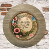 Plastic Light Brown Wood Grain CHARGER PLATE Farmhouse Country Wall Art ALL OF ME LOVES ALL OF YOU Handmade Valentine's Day Gift Idea - JAMsCraftCloset
