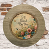 Plastic Light Brown Wood Grain CHARGER PLATE Farmhouse Country Wall Art I'LL STAND BY YOU Handmade Valentine's Day Gift Idea - JAMsCraftCloset