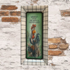 TRAY BLACK and WHITE PLAID Plastic Rectangle Decoupaged Upcycled Repurposed COUNTRY Theme WITHOUT YOU MY HEART IS HOMELESS Wall Art Shelf Sitter KITCHEN Decor Gift - JAMsCraftCloset