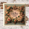 Wood Wall Art Plaque TOGETHER THEY BUILT A LIFE THEY LOVED Square Decoupaged Home Decor Gift Idea Positive Saying Wedding Gift - JAMsCraftCloset