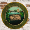 PLATE CHARGER JUNGLE DESIGN PLASTIC ROUND DECOUPAGED Upcycled Repurposed Wall Art or Shelf Sitter WELCOME TO THE JUNGLE Decor Kitchen Decor Home Decor Wall Art Gift WEDDING - JAMsCraftCloset