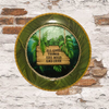 PLATE CHARGER JUNGLE DESIGN PLASTIC ROUND DECOUPAGED Upcycled Repurposed Wall Art or Shelf Sitter ALL GOOD THINGS ARE WILD AND FREE Decor Kitchen Decor Home Decor Wall Art Gift WEDDING - JAMsCraftCloset