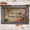 TRAY GRAY METAL Rectangle Decoupaged Hand Painted Upcycled Repurposed Wall Art DREAM A LITTLE DREAM OF ME Home Decor Decor LOVE Wall Art Gift - JAMsCraftCloset