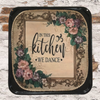 SQUARE METAL TRAY Kitchen Wall Art Shelf Sitter IN THIS KITCHEN WE DANCE Handmade Decoupage Upcycled Gift Idea - JAMsCraftCloset
