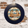 PLATE CHARGER NAVY BLUE PLASTIC ROUND DECOUPAGED Upcycled Repurposed Wall Art or Shelf Sitter WELCOME ABOARD Boat Decor Kitchen Decor Home Decor Wall Art Gift WEDDING - JAMsCraftCloset