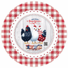 DIGITAL ROUND Graphic Design PATRIOTIC GOD BLESS AMERICA CHICKENS - PNG-JPEG-PDF-SVG-Decoupage-Sublimation Design Graphic Country Farmhouse Home Decor HOLIDAY Decor Gift Crafters Delight - JAMsCraftCloset