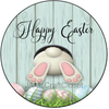 ROUND Digital Graphic Design HAPPY EASTER BUNNY BUTT Sublimation PNG SVG Holiday Decoration Sign Farmhouse Country Home Decor Cabin KITCHEN Wall Art Gift Crafters Delight HAPPY CRAFTING - JAMsCraftCloset