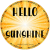 ROUND Digital Graphic Design HELLO SUNSHINE Sublimation PNG SVG Lake House Sign Farmhouse Country Home Cabin Workshop Man Cave Wall Art Wreath Design Gift Crafters Delight HAPPY CRAFTING - JAMsCraftCloset