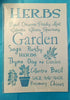 Plastic STENCIL - NEW - HERBS GARDEN - 8.25" x 11.75" Basil Mint Chives Sage Parsley - Reusable Stencil - Happy Crafting - JAMsCraftCloset&nbsp;