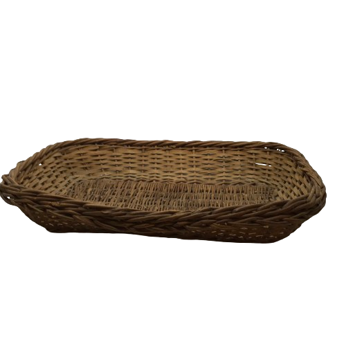 Basket Woven Rectangle Vintage Country Farmhouse Bread Basket Bathroom Hand Towel Holder Basket Serving Tray - Unique Gift Idea - JAMsCraftCloset