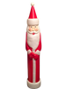 Vintage Plastic BLOW MOLD PENCIL Santa 38 Inches Tall Holiday Christmas Decor Gift Idea - JAMsCraftCloset