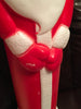 Vintage Plastic BLOW MOLD PENCIL Santa 39 Inches Tall Holiday Christmas Decor Gift Idea