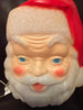 Vintage Plastic BLOW MOLD SANTA FACE Holiday Christmas Decor Gift Idea Vintage 1968 Santa Face Head Empire Christmas 17 Inches Tall - JAMsCraftCloset