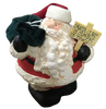 Shelf Sitters Paper Mache FAT SANTA HOLDING SIGNS Vintage Holiday Decoration Christmas Decor Gift Idea - JAMsCraftCloset