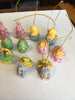 Vintage Bisque-Resin Mini Easter Ornaments - Holiday Decorations - 12 Total - Tree Decorations Easter Egg Tree Collectible Rare Discontinued Gift Idea - JAMsCraftCloset