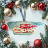 Antique West Virginia Roof Decoupaged Christmas Ornament - Flamingo Deck The Halls - Handmade Holiday Tree Decor Unique Beach Lake House Gift - JAMsCraftCloset